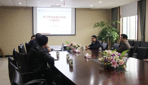 泰州市安監(jiān)局汪書(shū)記一行到公司調(diào)研安全生產(chǎn)情況 