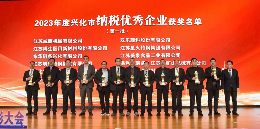 榮獲“納稅優(yōu)秀企業(yè)”、“轉(zhuǎn)型質(zhì)效示范企業(yè)”和“就業(yè)創(chuàng)業(yè)優(yōu)秀企業(yè)”榮譽(yù)